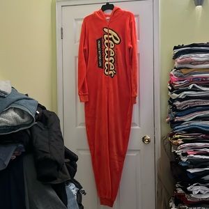 MEN’s Forever21 x Hershey Fleece onesies in size SMALL